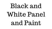 Black and white Panel and paint
